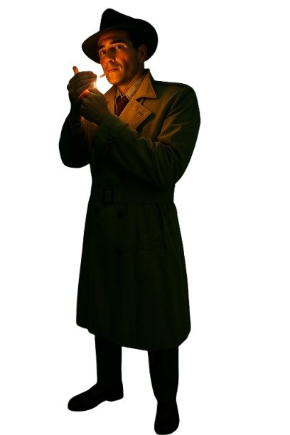 Detective Shaw character artwork full-body